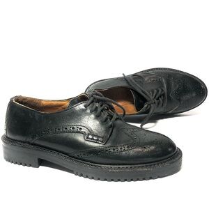 Cole‎ Haan Country Black Leather Wingtip Oxford Casuals F6432 Women’s size 5